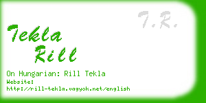 tekla rill business card